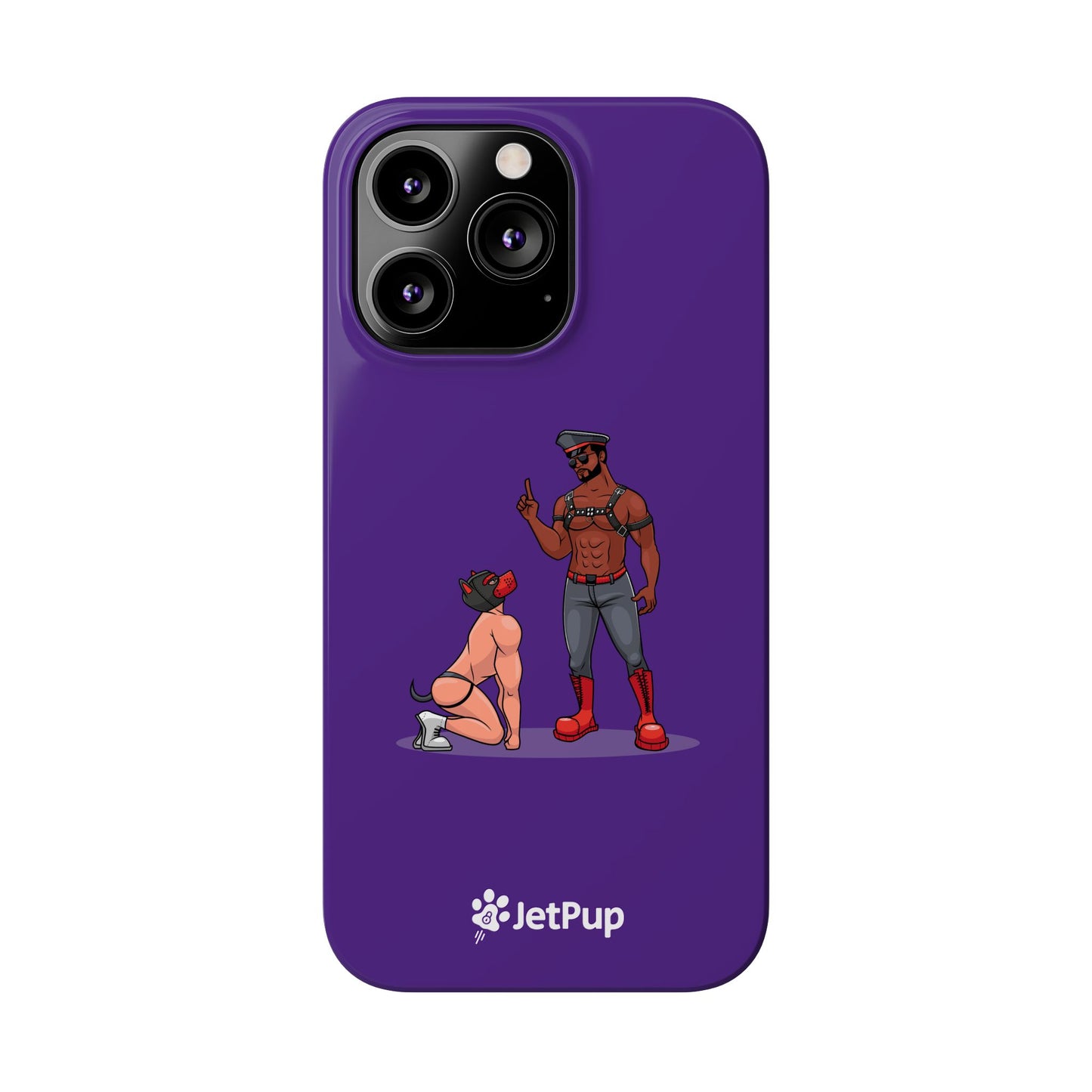 Sir & Pup Hood Slim iPhone Cases - Purple