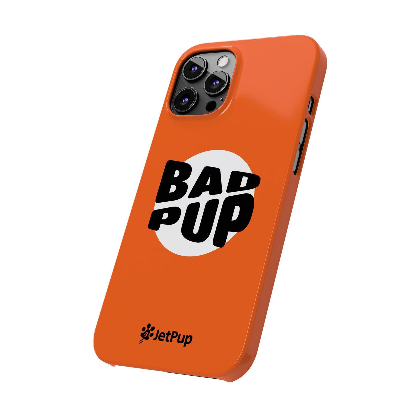 Bad Pup Slim iPhone Cases - Orange