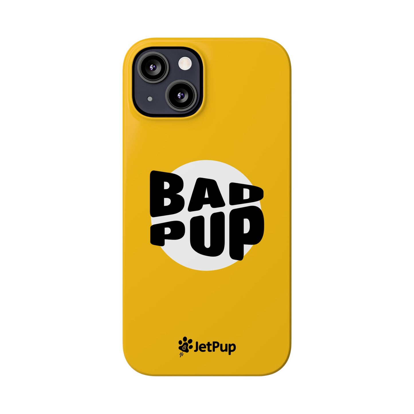 Bad Pup Slim iPhone Cases - Yellow