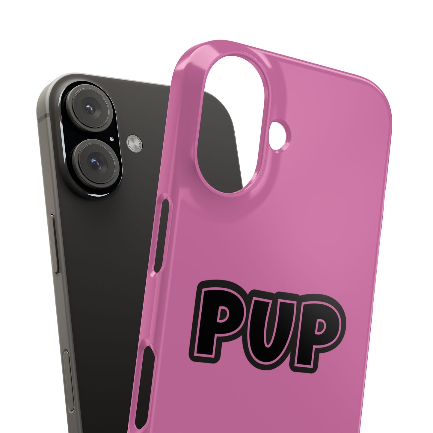Pup Slim iPhone Cases - Pink