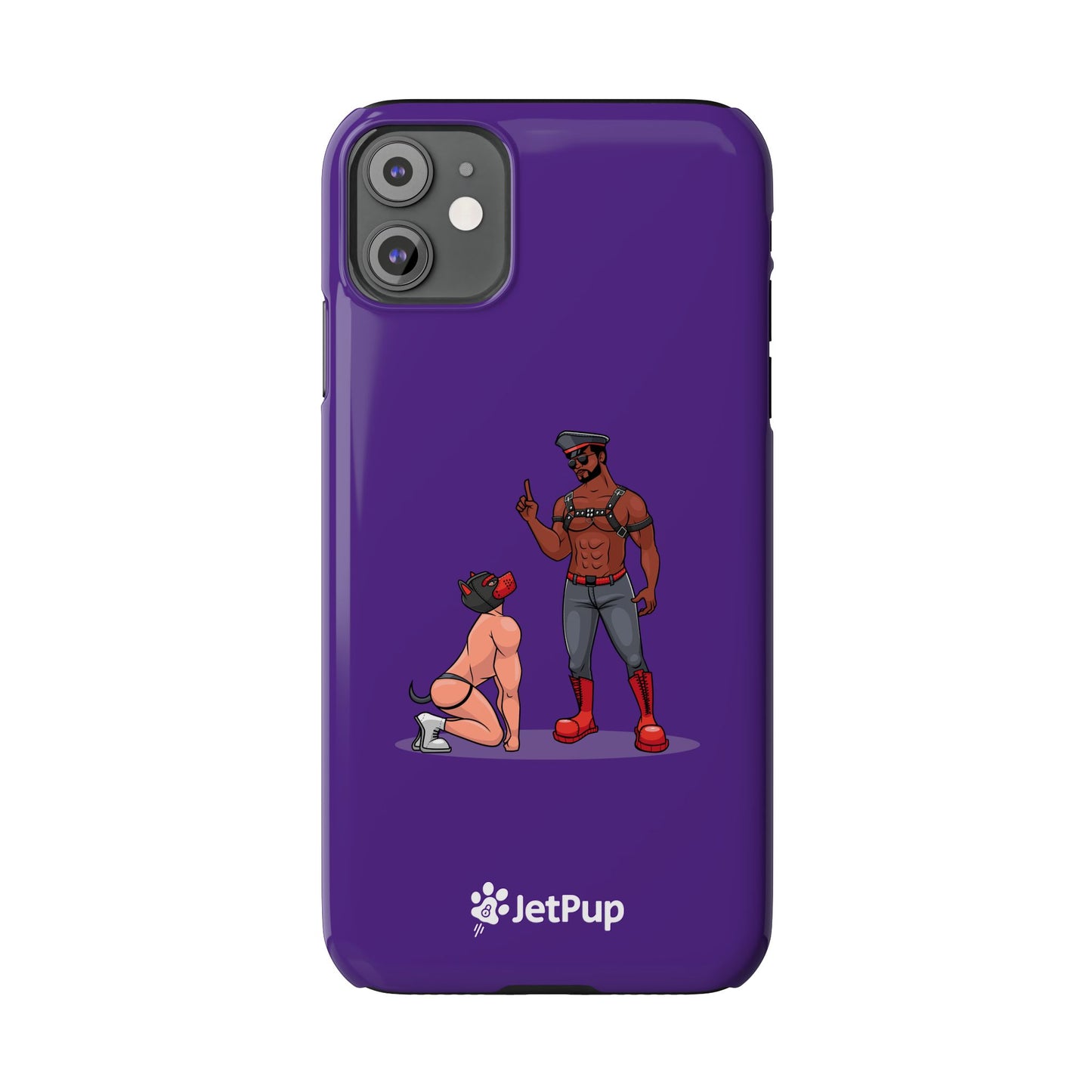 Sir & Pup Hood Slim iPhone Cases - Purple