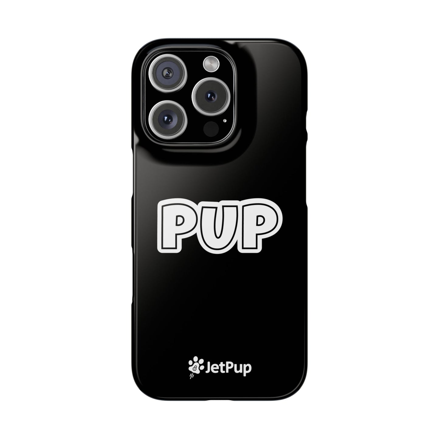 Pup Slim iPhone Cases - Black