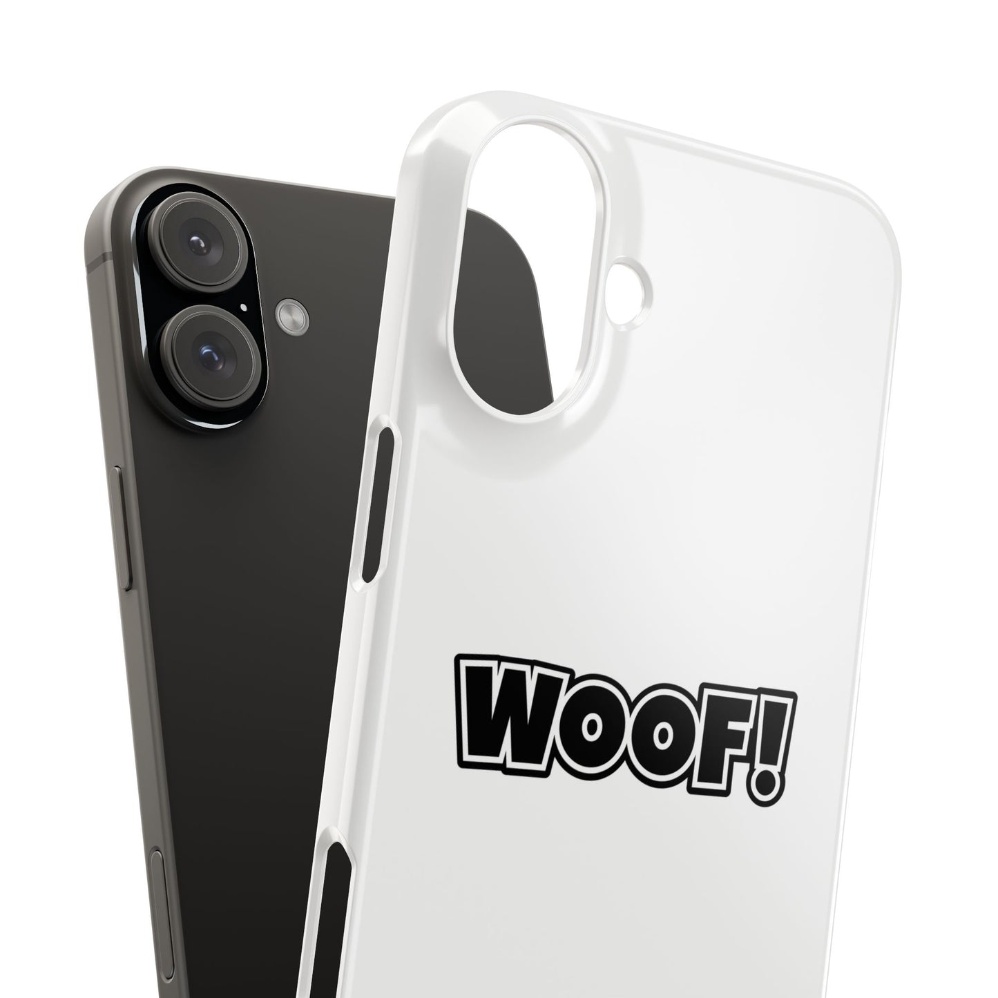 Woof Slim iPhone Cases - White
