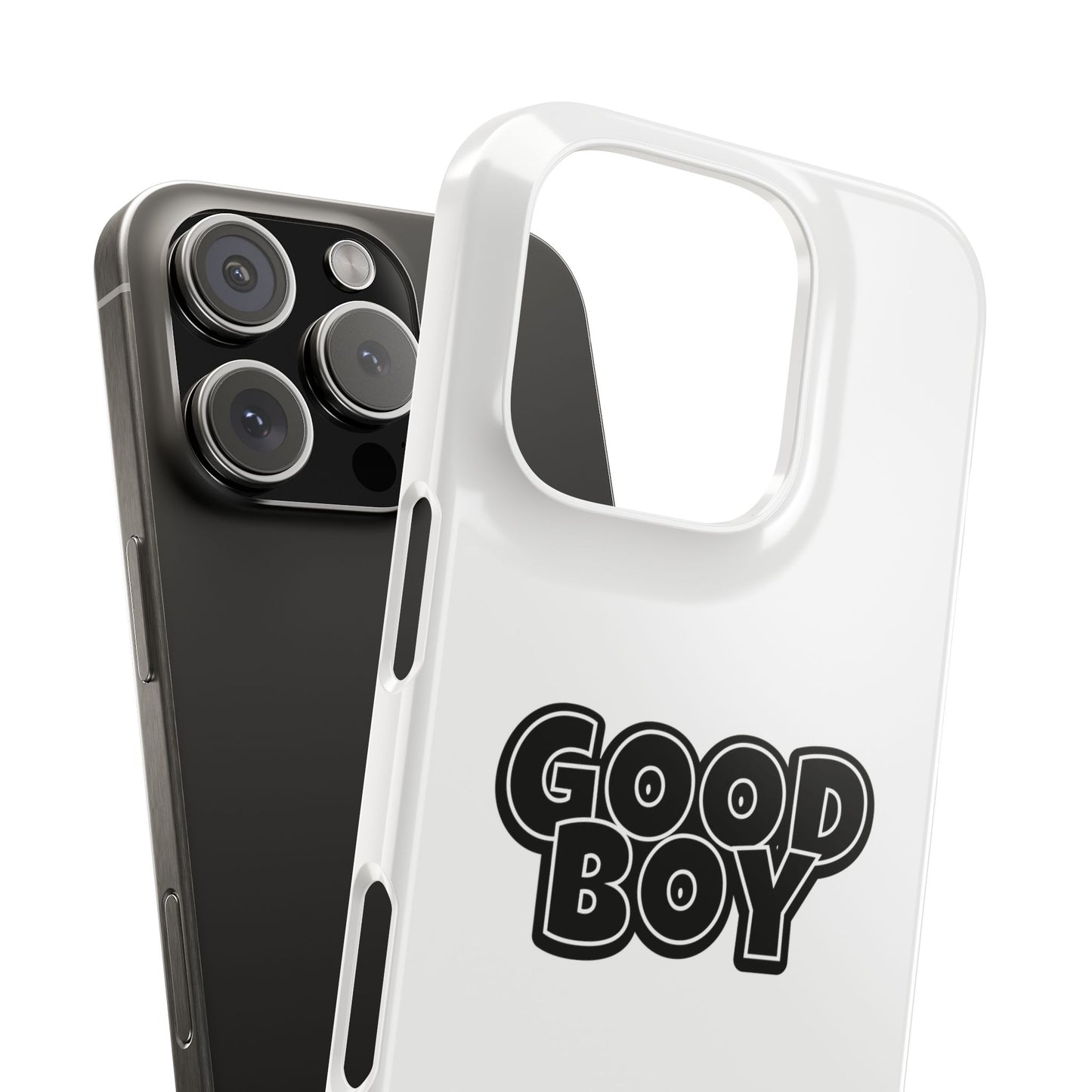 Good Boy Slim iPhone Cases - White