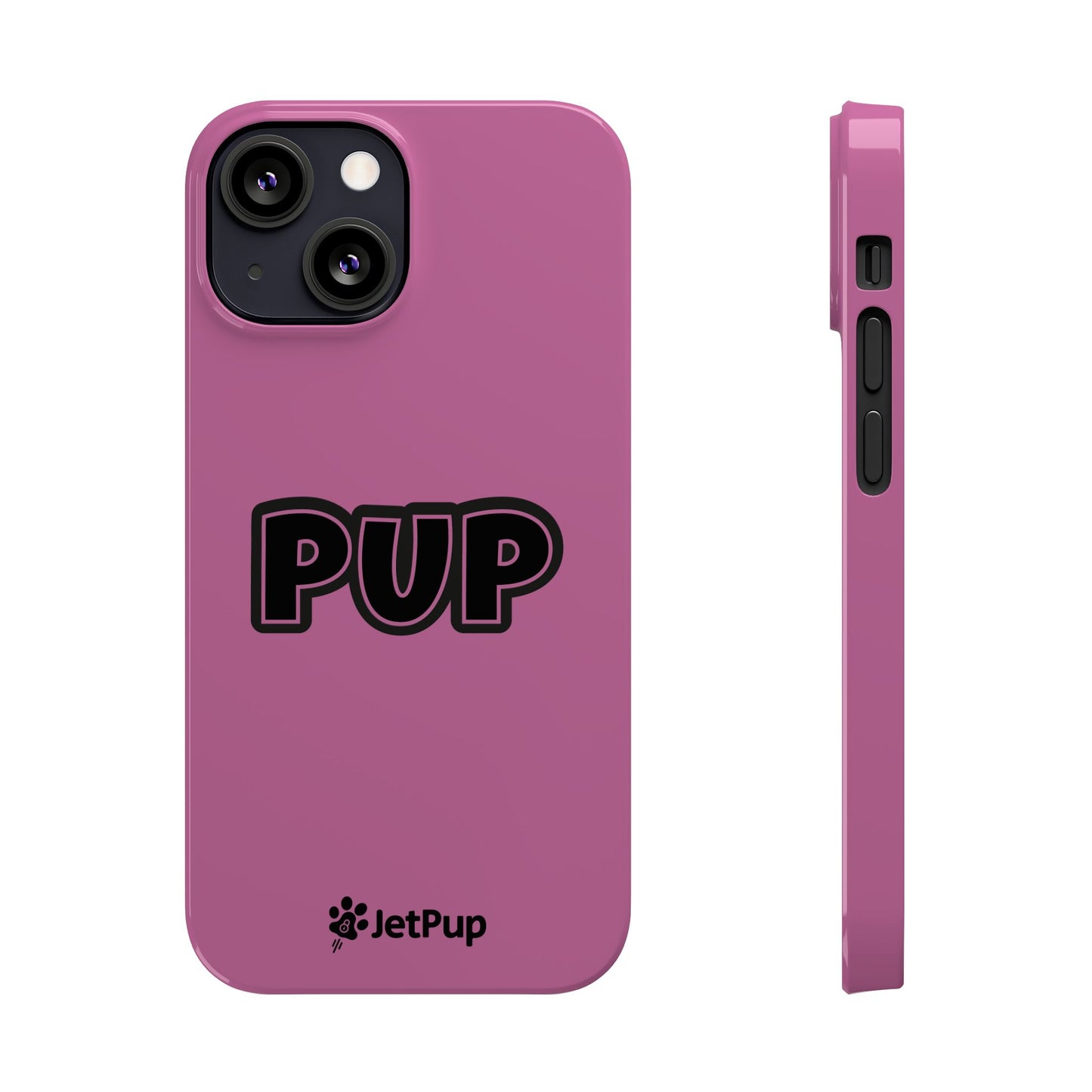 Pup Slim iPhone Cases - Pink