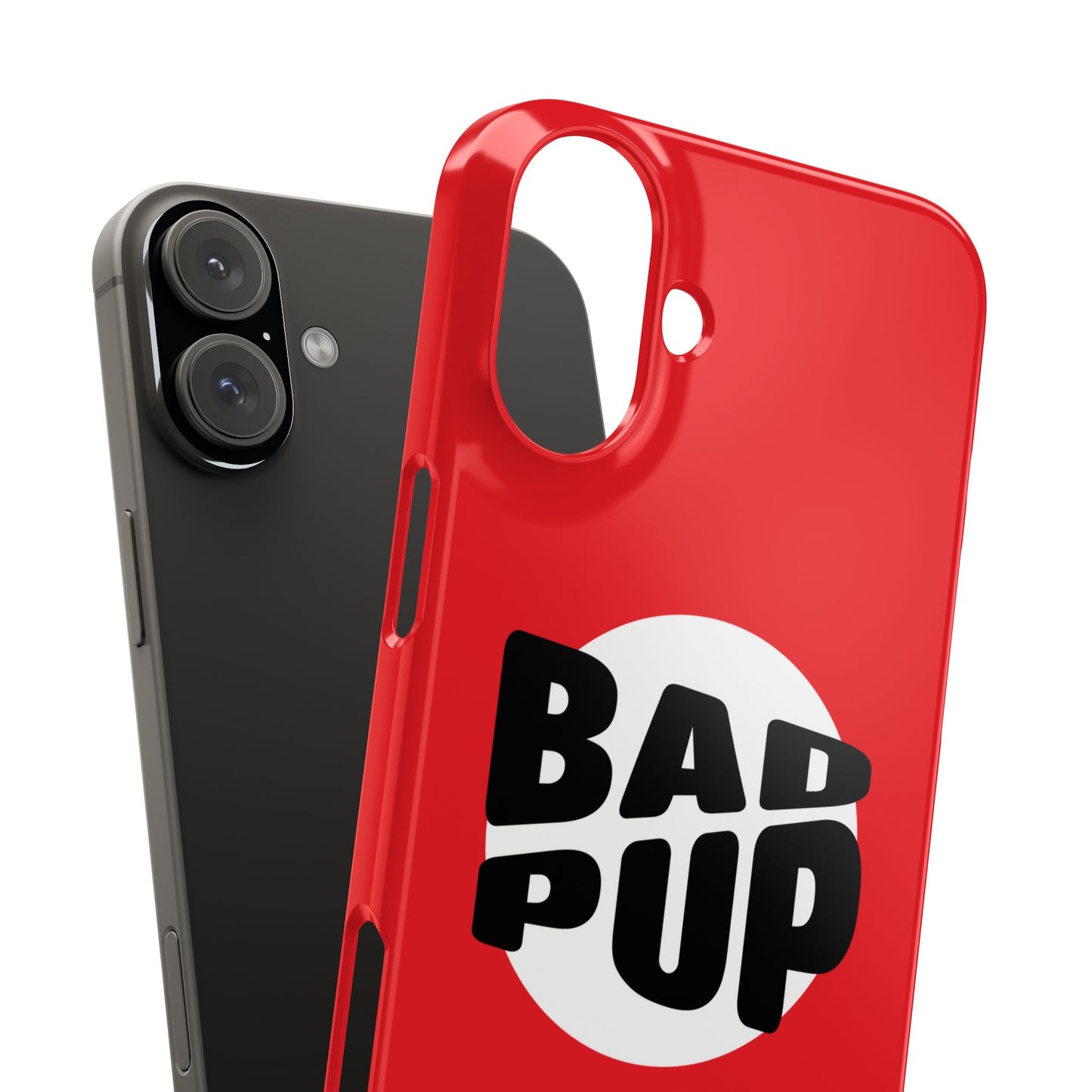 Bad Pup Slim iPhone Cases - Red