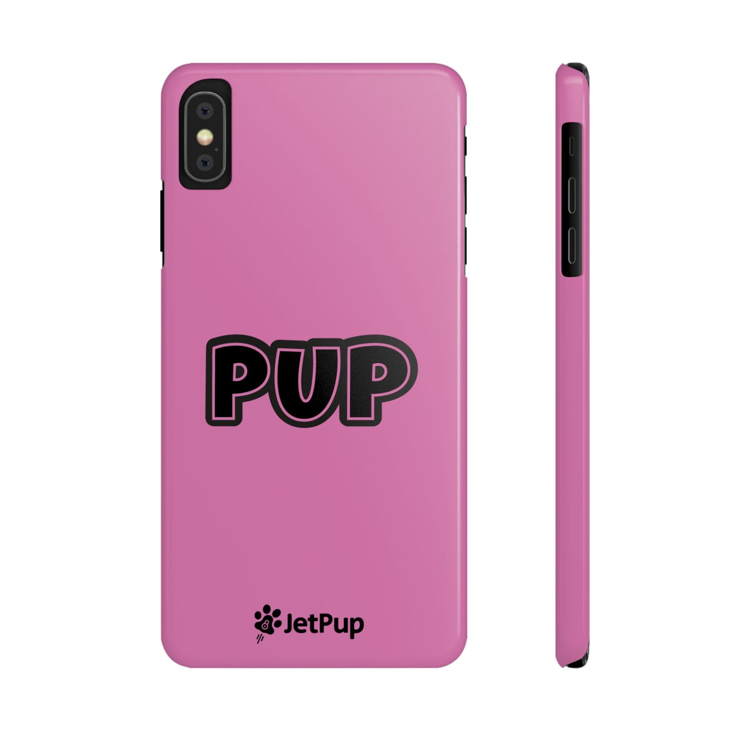 Pup Slim iPhone Cases - Pink