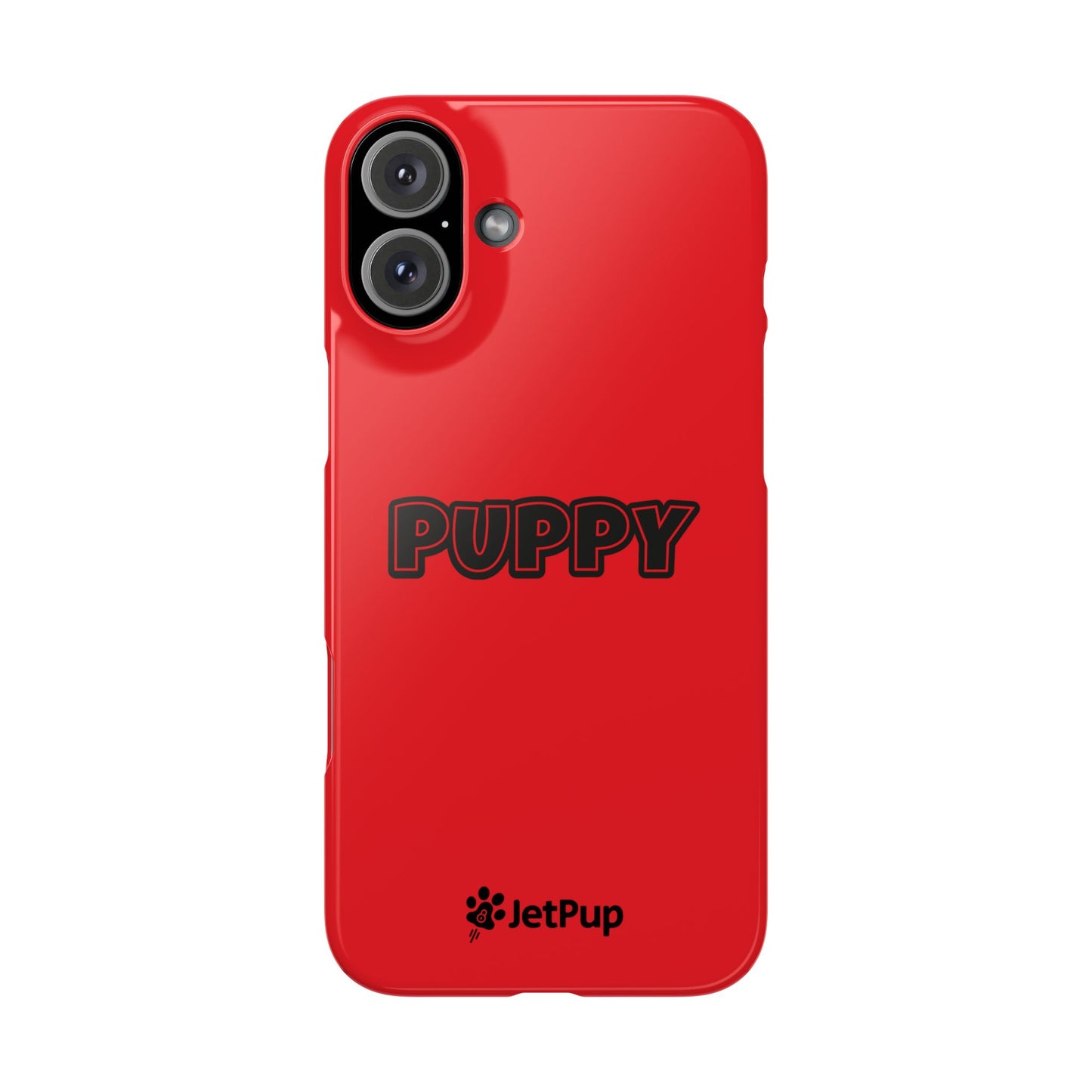 Puppy Slim iPhone Cases - Red