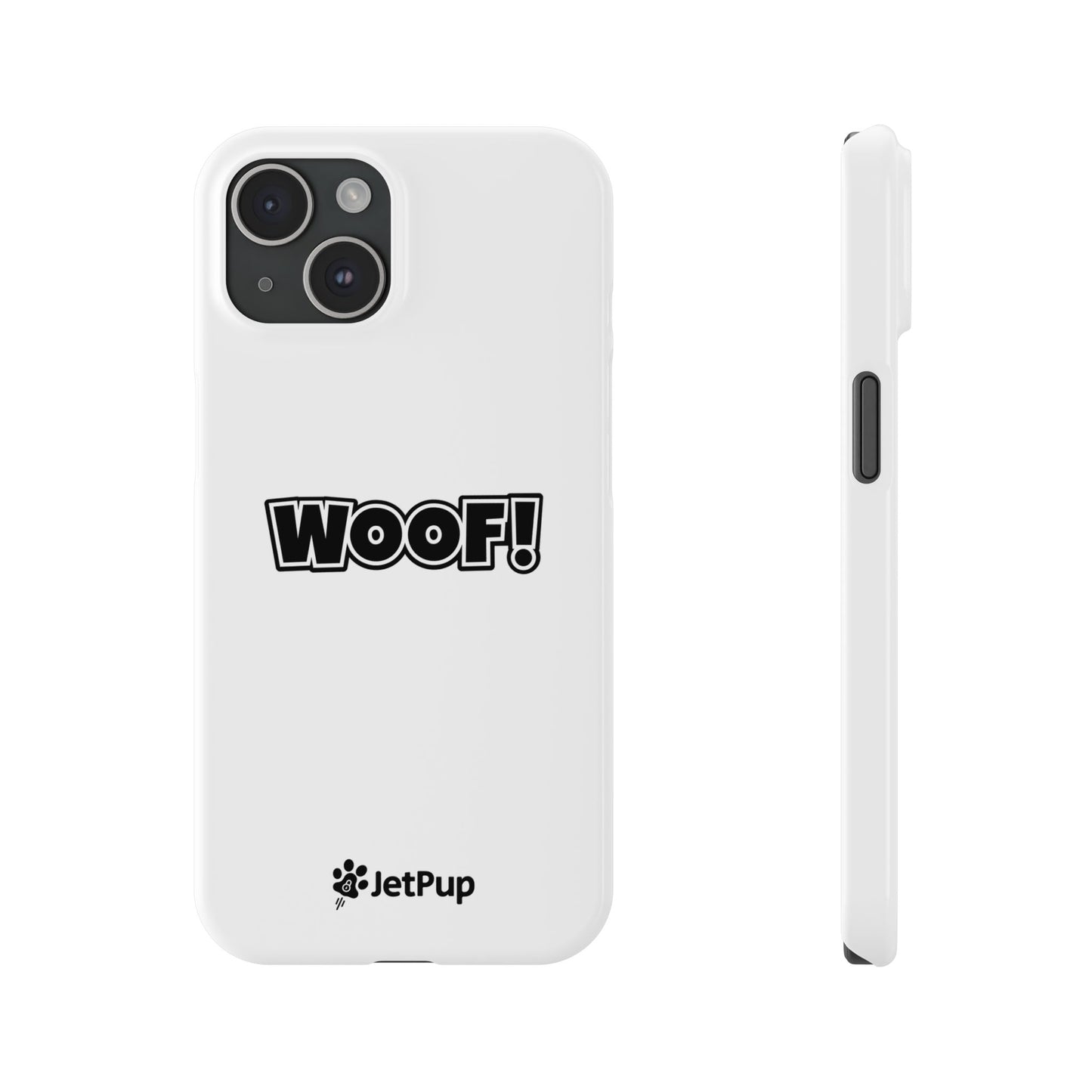 Woof Slim iPhone Cases - White