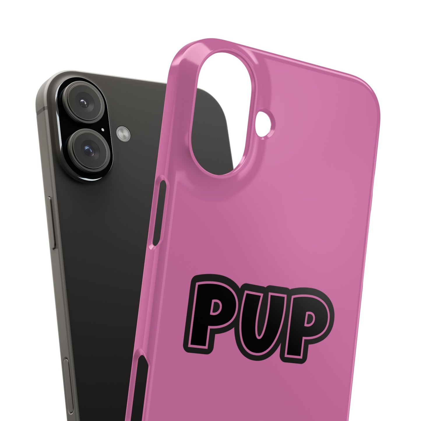 Pup Slim iPhone Cases - Pink