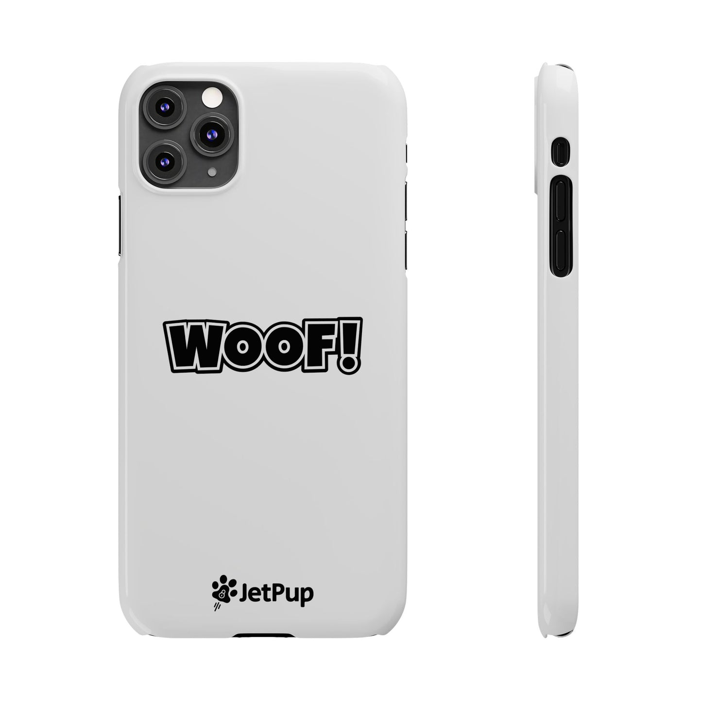 Woof Slim iPhone Cases - White