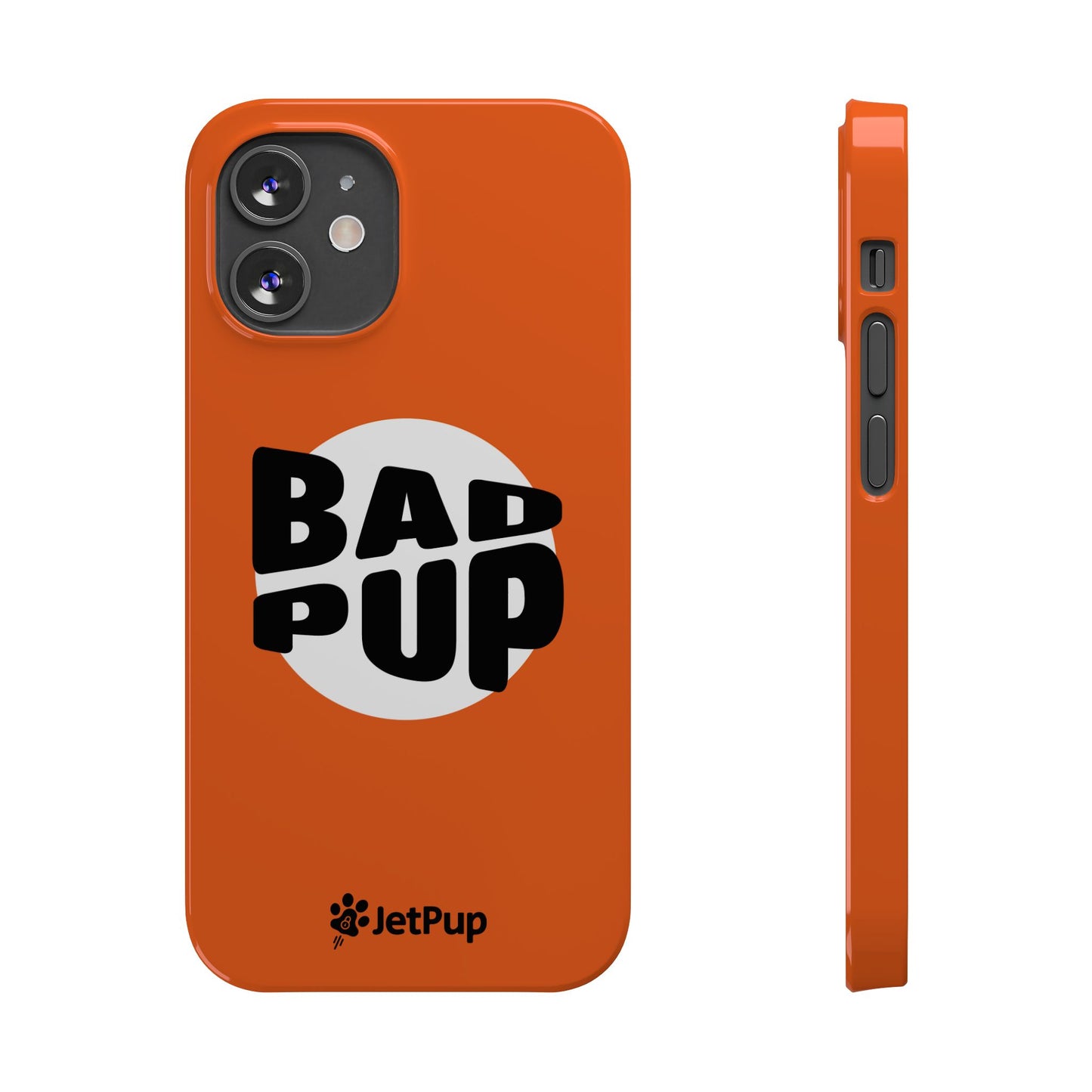 Bad Pup Slim iPhone Cases - Orange