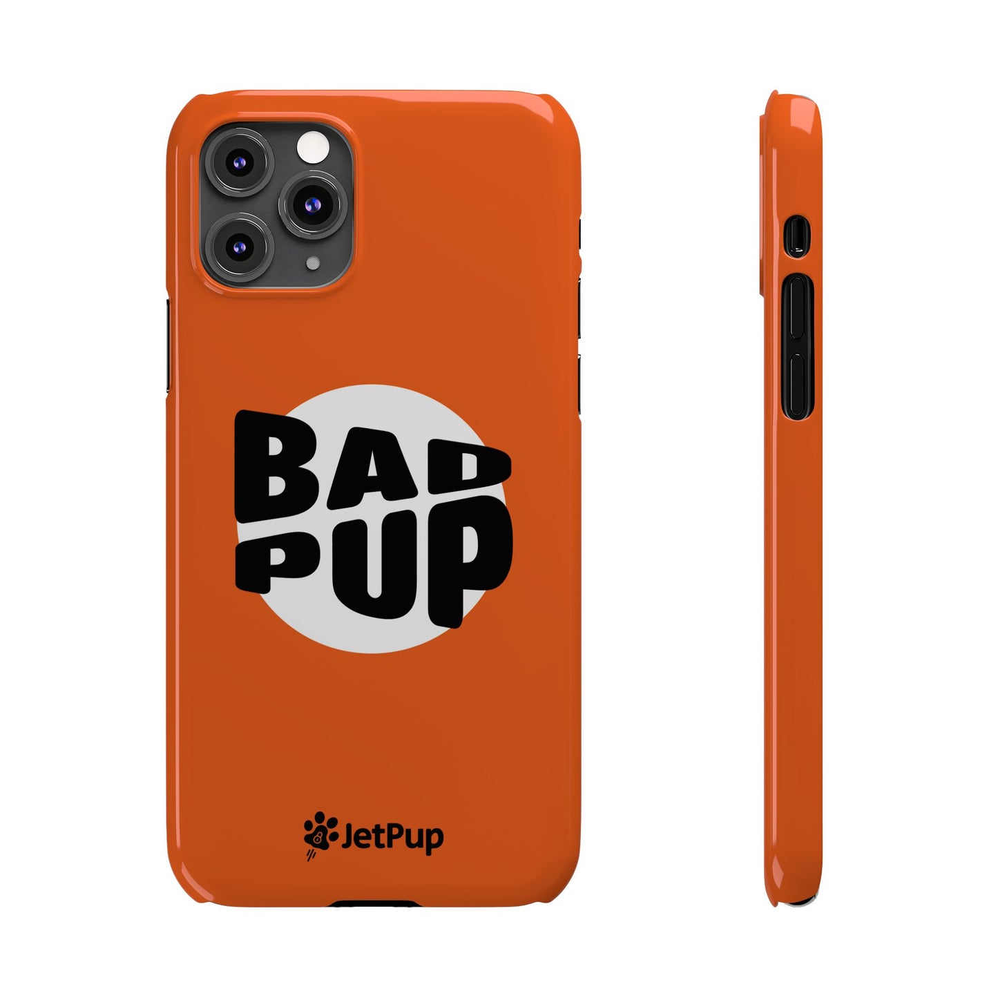 Bad Pup Slim iPhone Cases - Orange