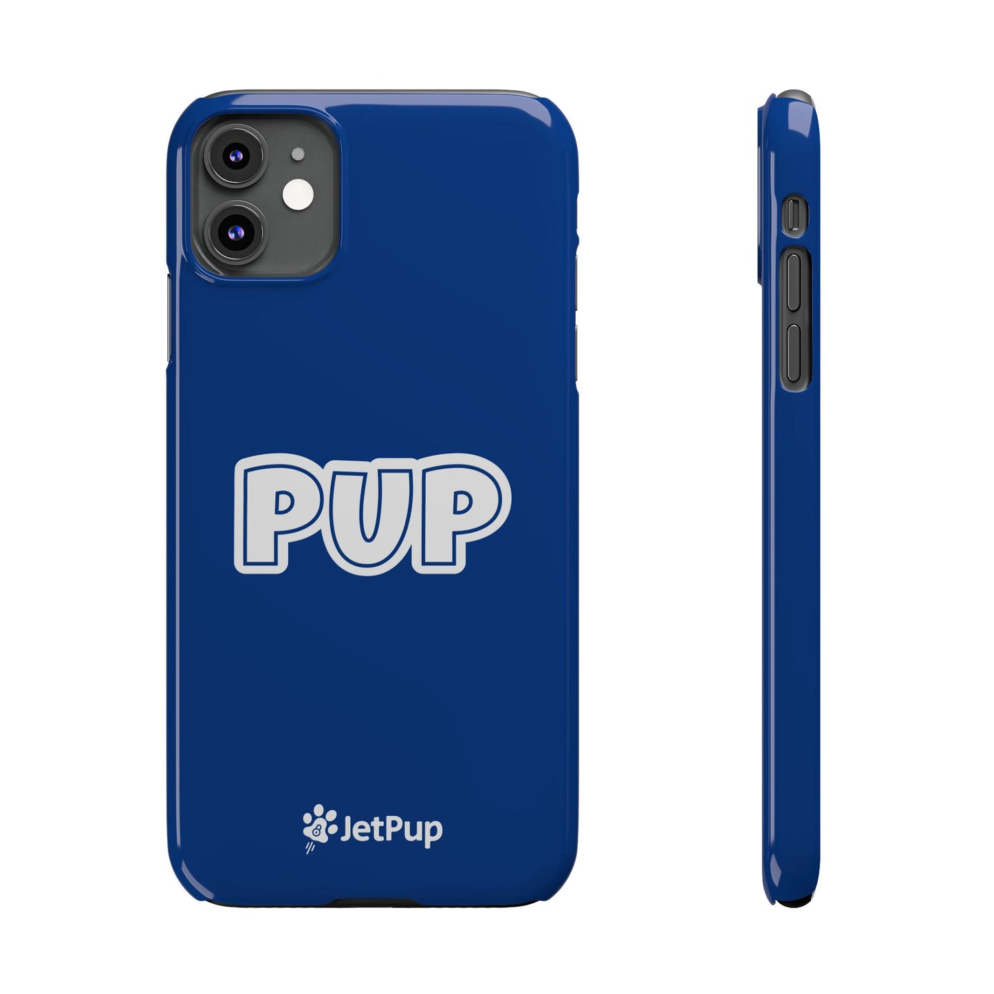 Pup Slim iPhone Cases - Blue