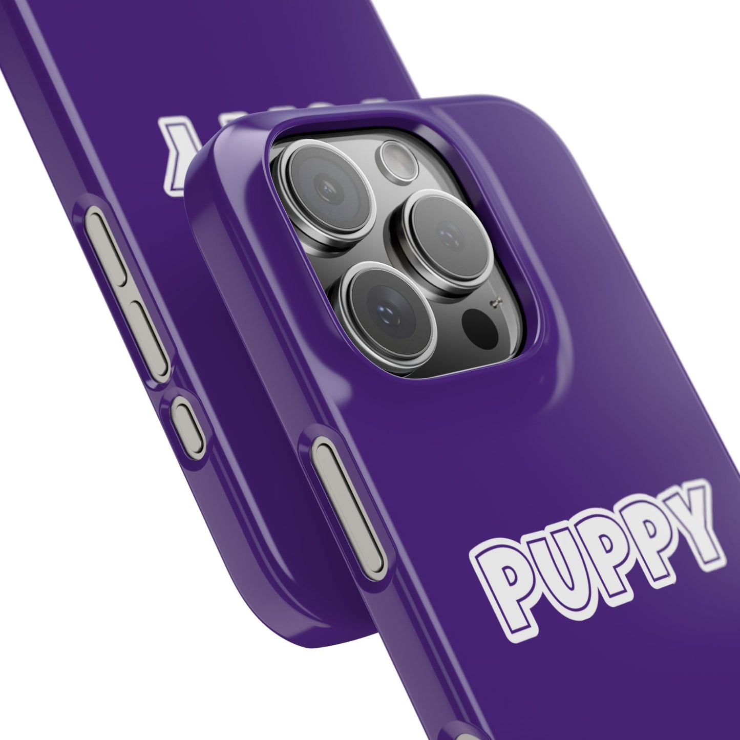 Puppy Slim iPhone Cases - Purple