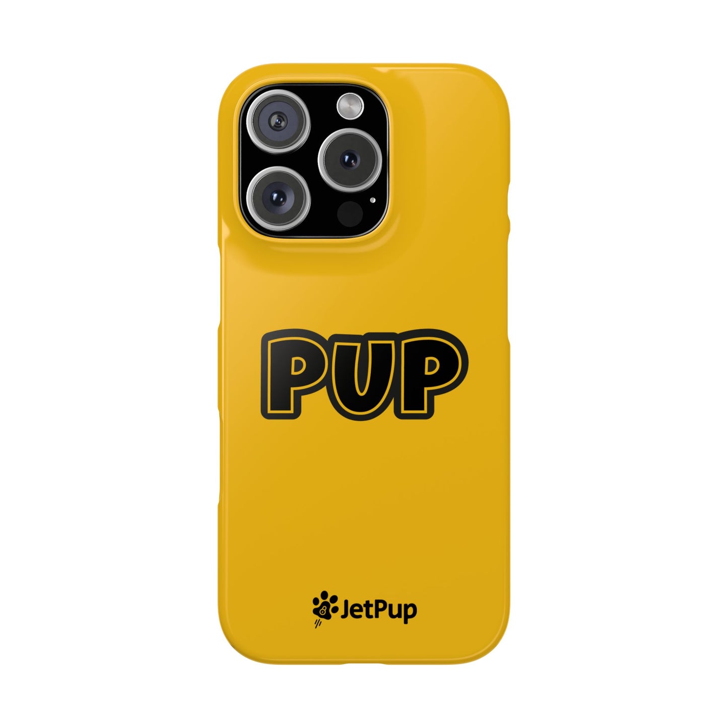Pup Slim iPhone Cases - Yellow