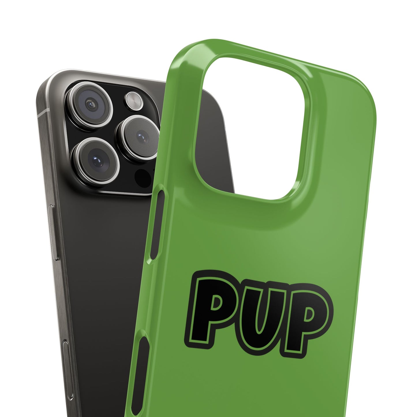 Pup Slim iPhone Cases - Green