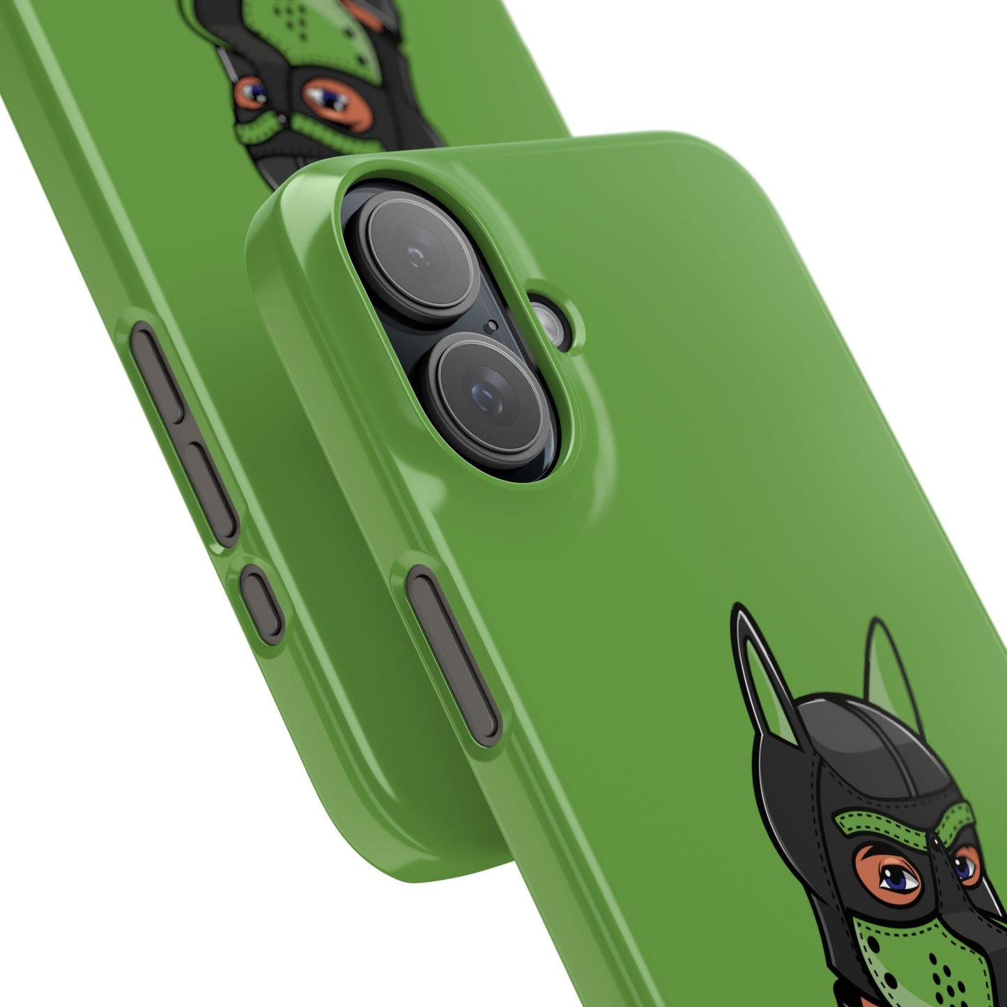 Pup Hood Slim iPhone Cases - Green