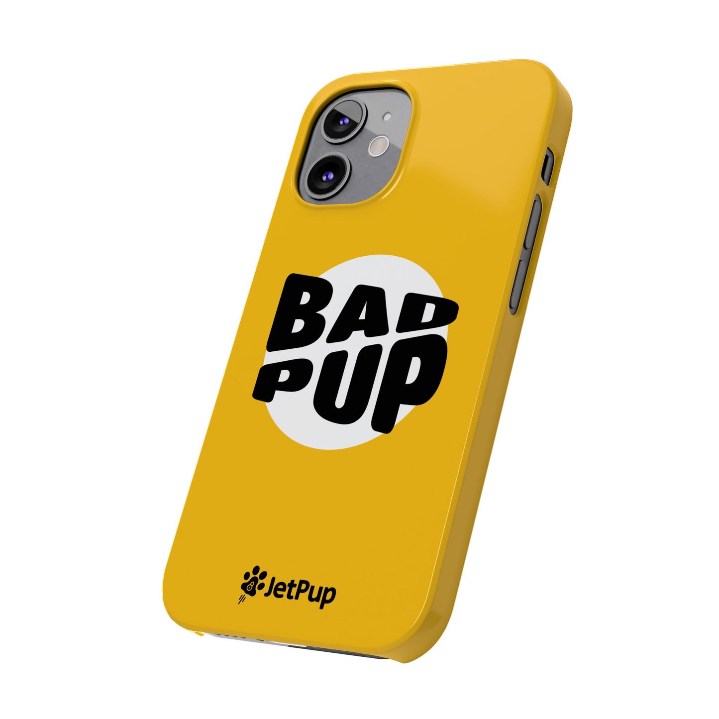 Bad Pup Slim iPhone Cases - Yellow