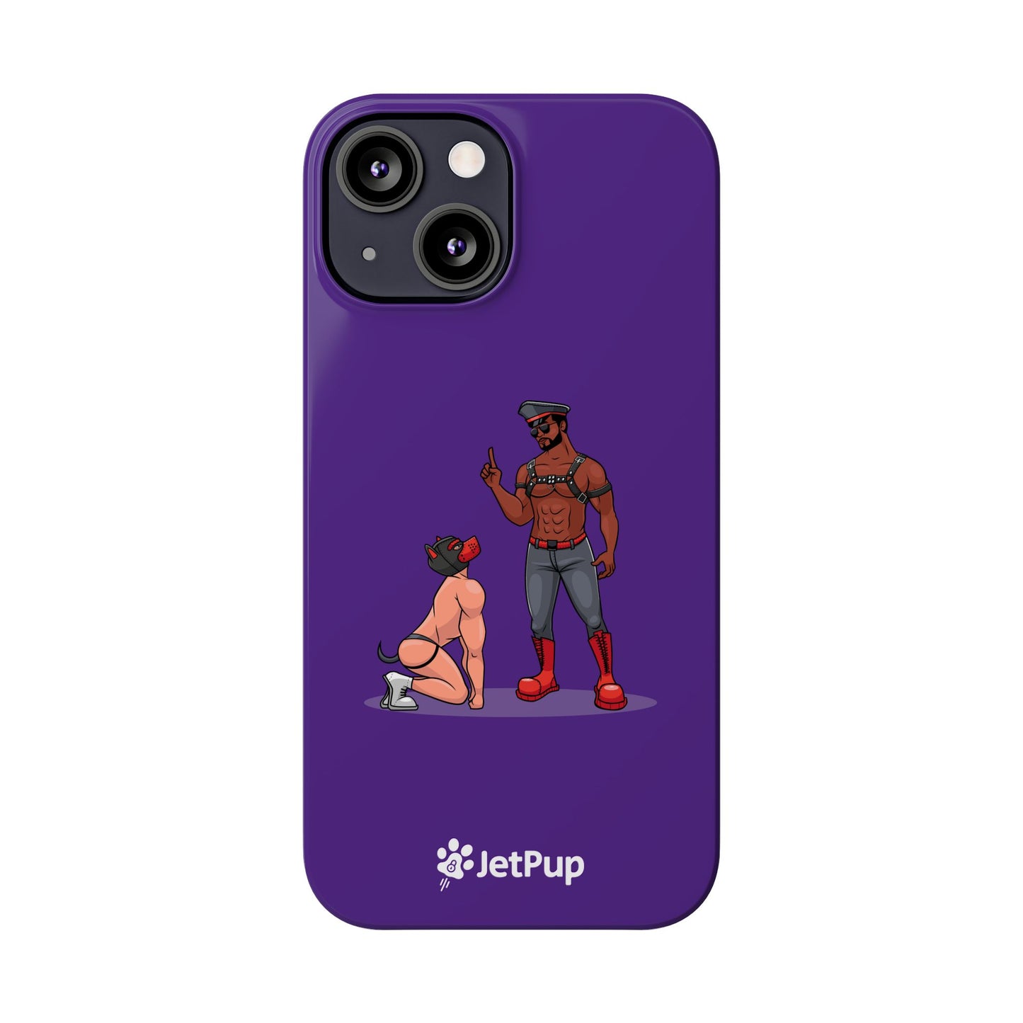 Sir & Pup Hood Slim iPhone Cases - Purple