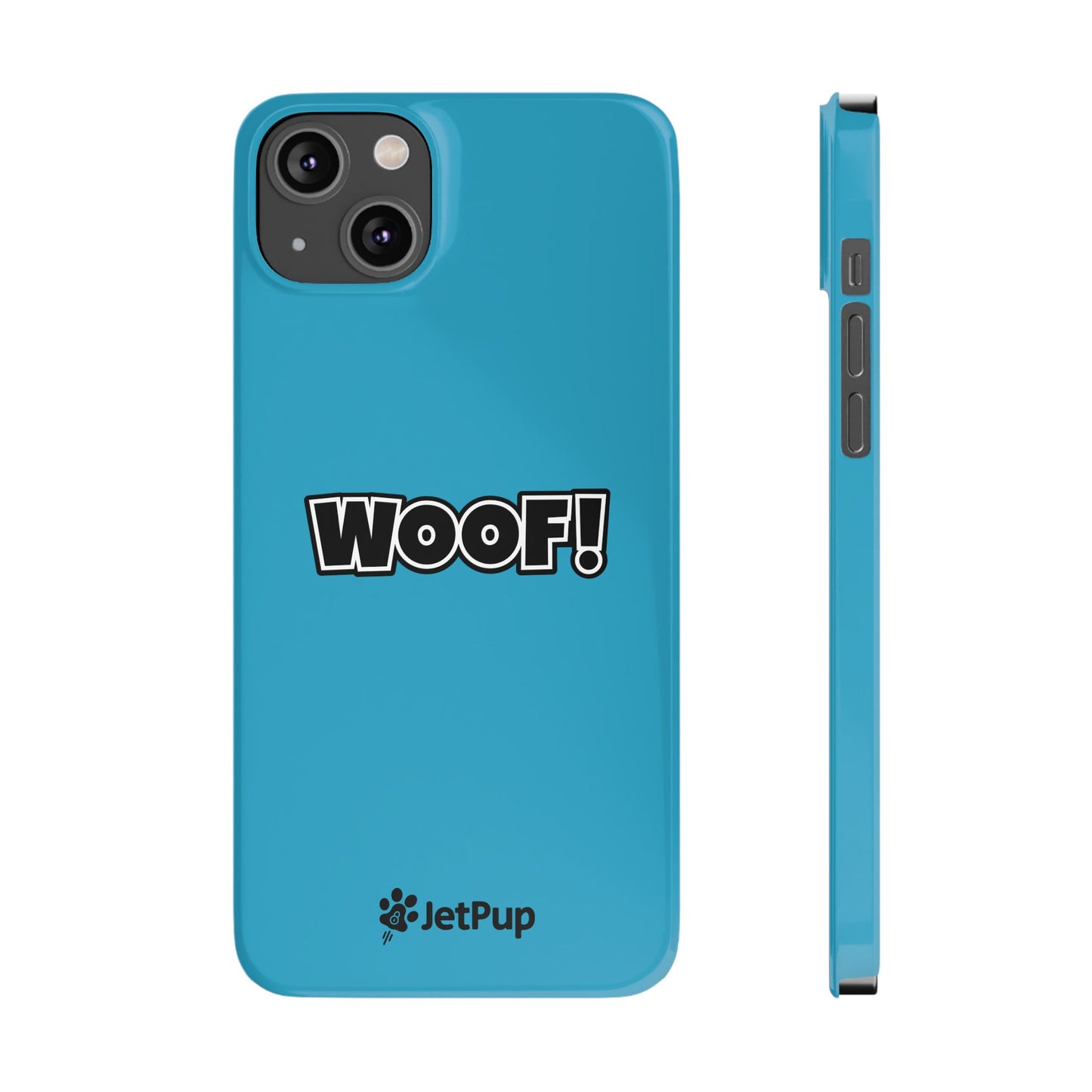 Woof Slim iPhone Cases -Turquoise