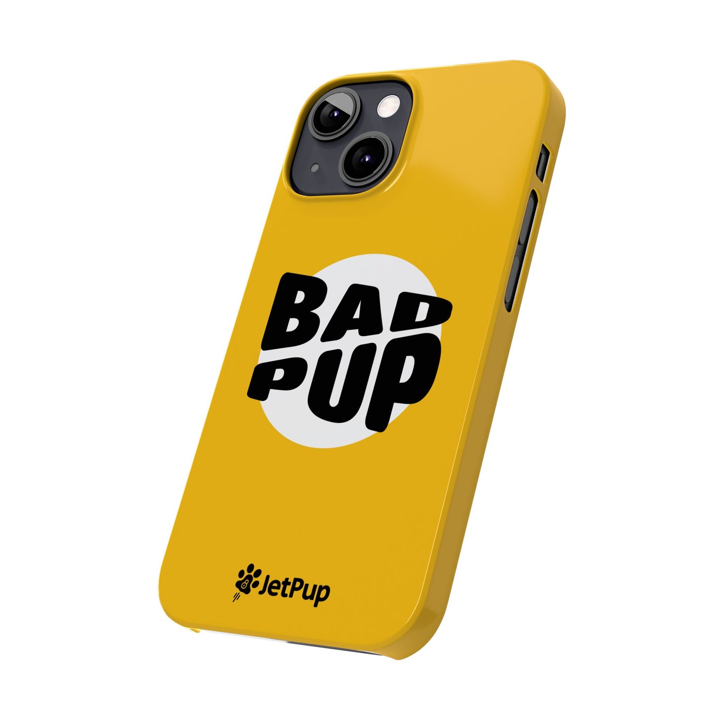Bad Pup Slim iPhone Cases - Yellow