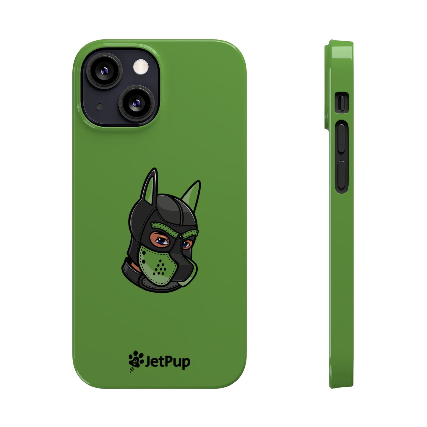 Pup Hood Slim iPhone Cases - Green