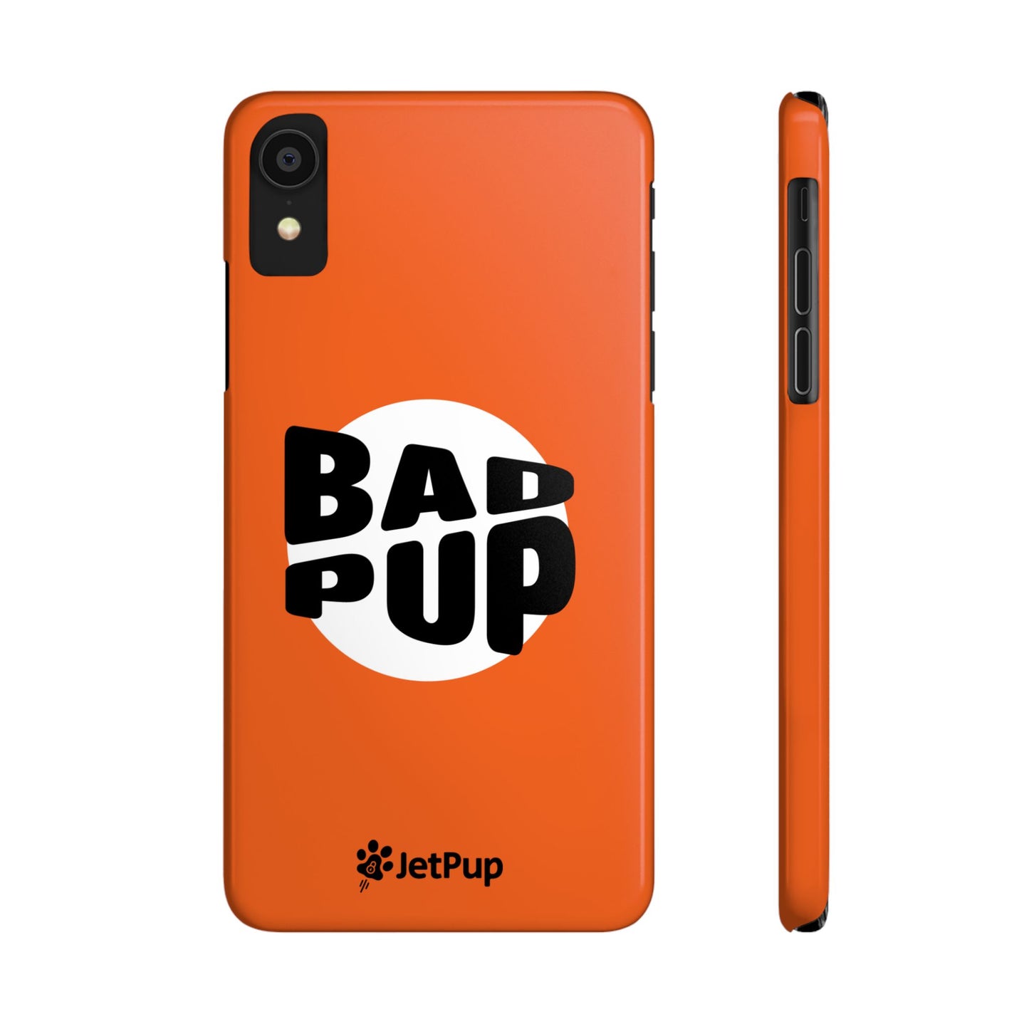 Bad Pup Slim iPhone Cases - Orange