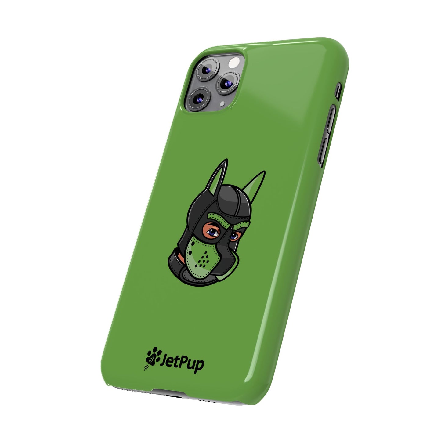 Pup Hood Slim iPhone Cases - Green