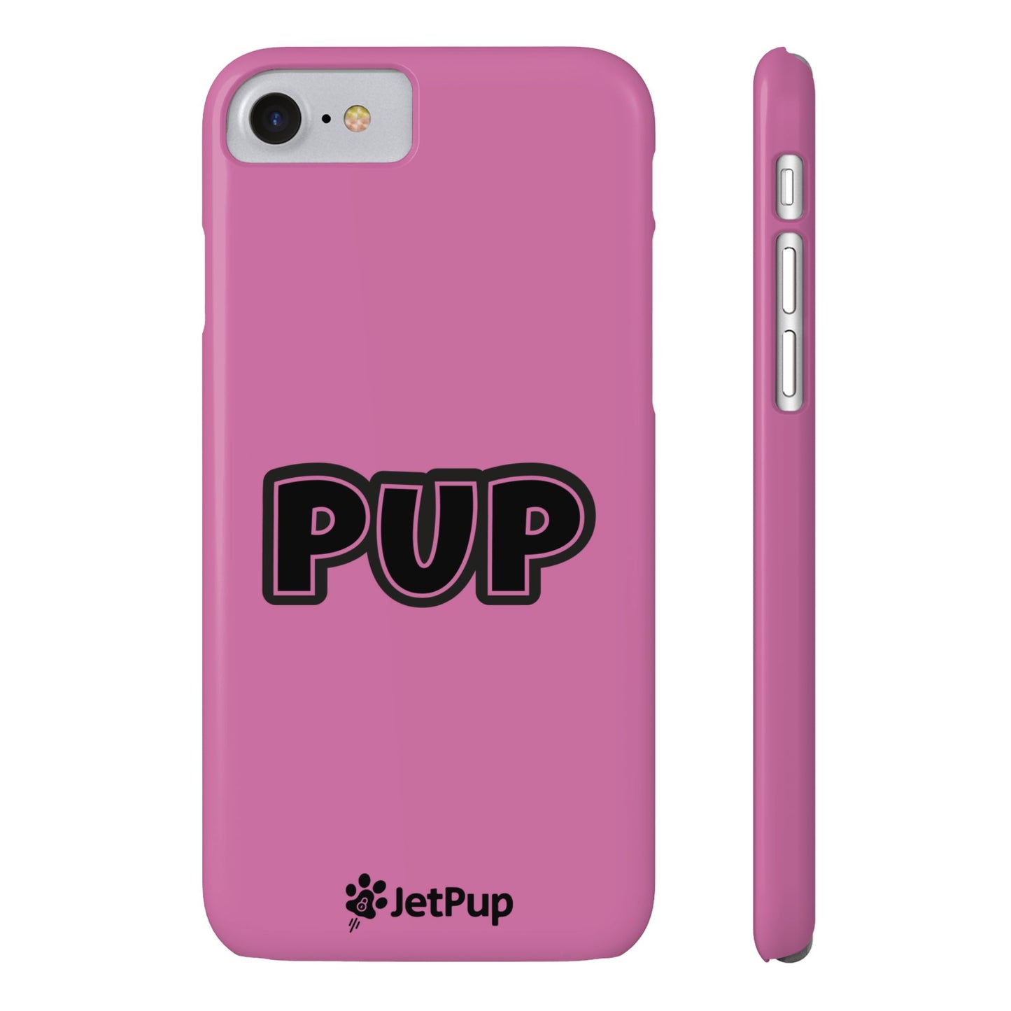 Pup Slim iPhone Cases - Pink