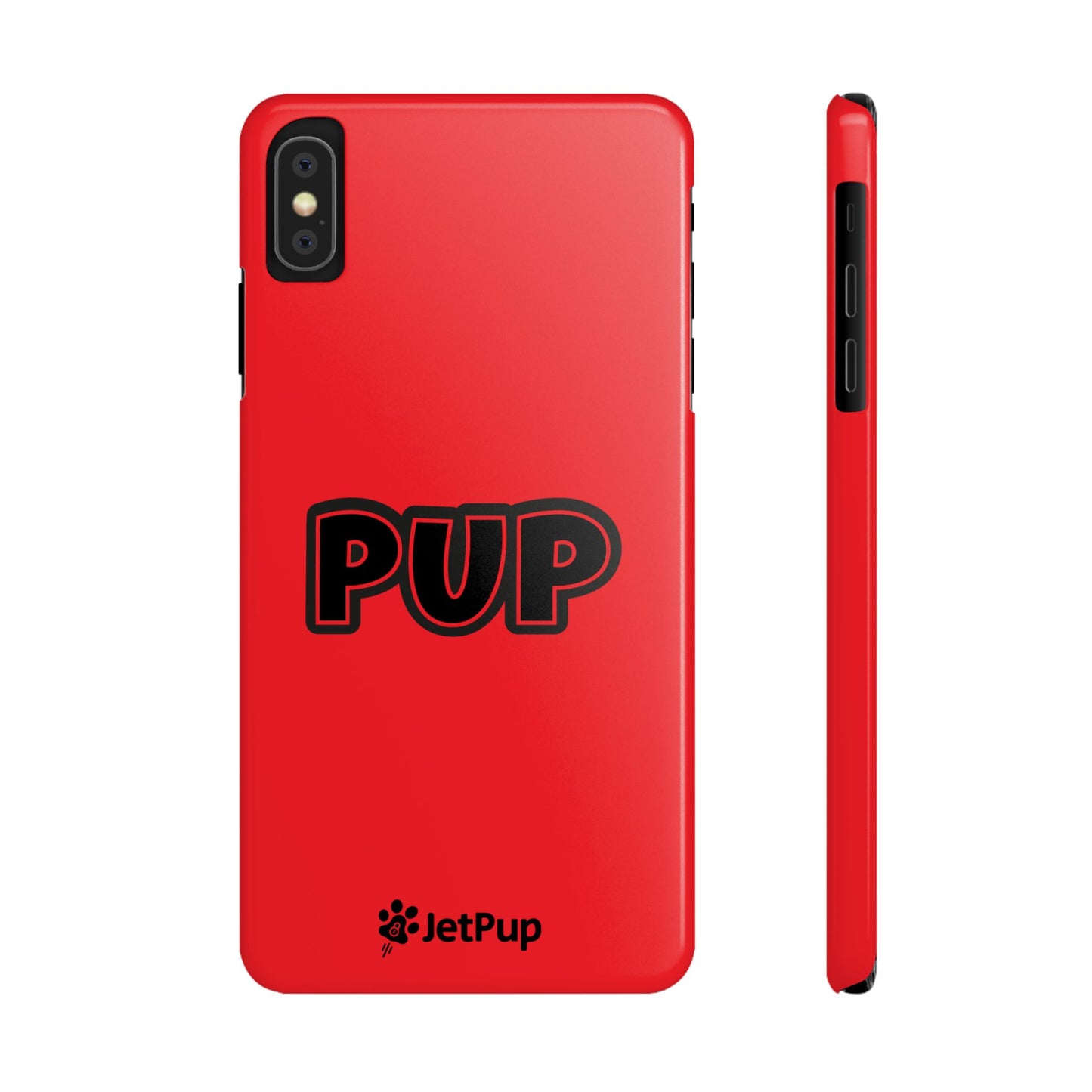 Pup Slim iPhone Cases - Red