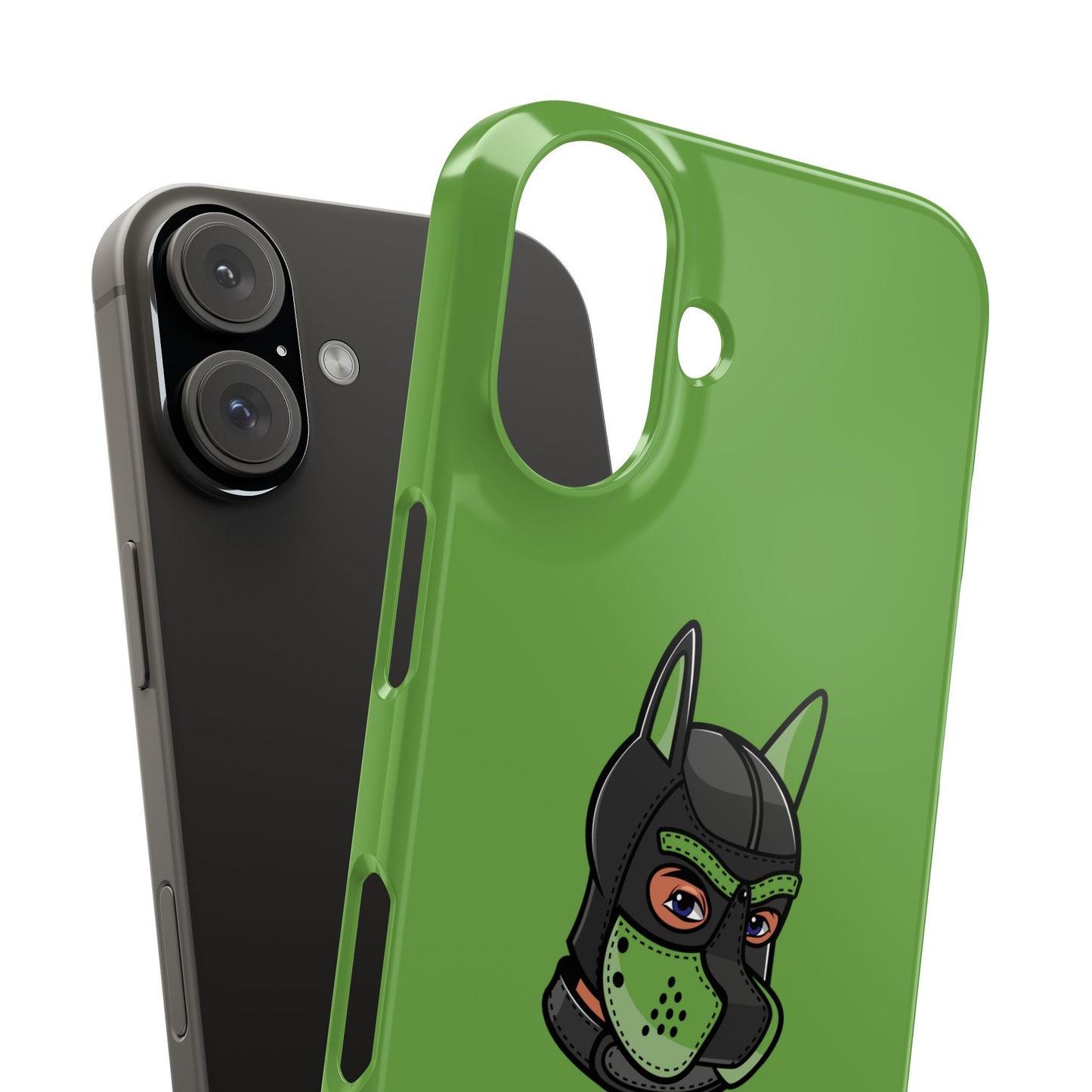 Pup Hood Slim iPhone Cases - Green