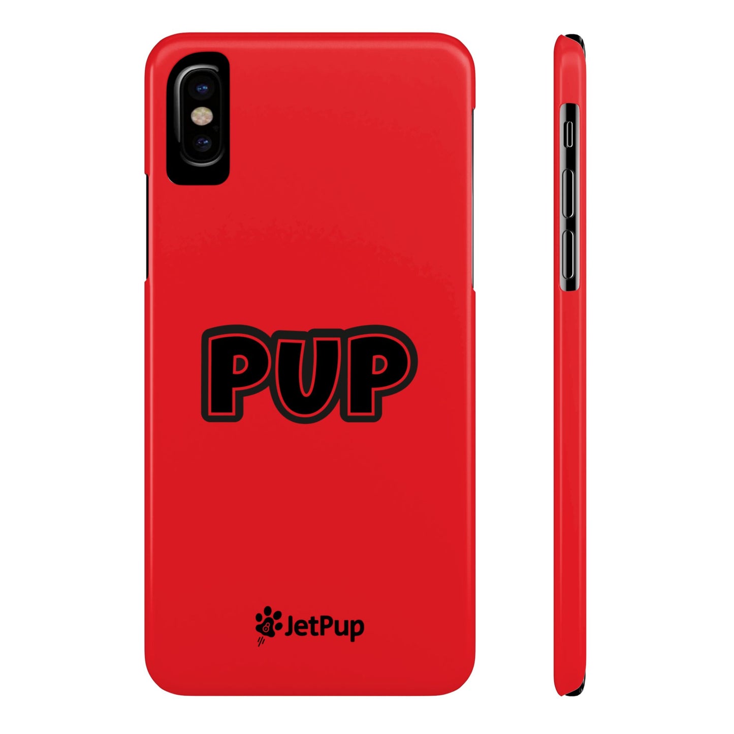 Pup Slim iPhone Cases - Red