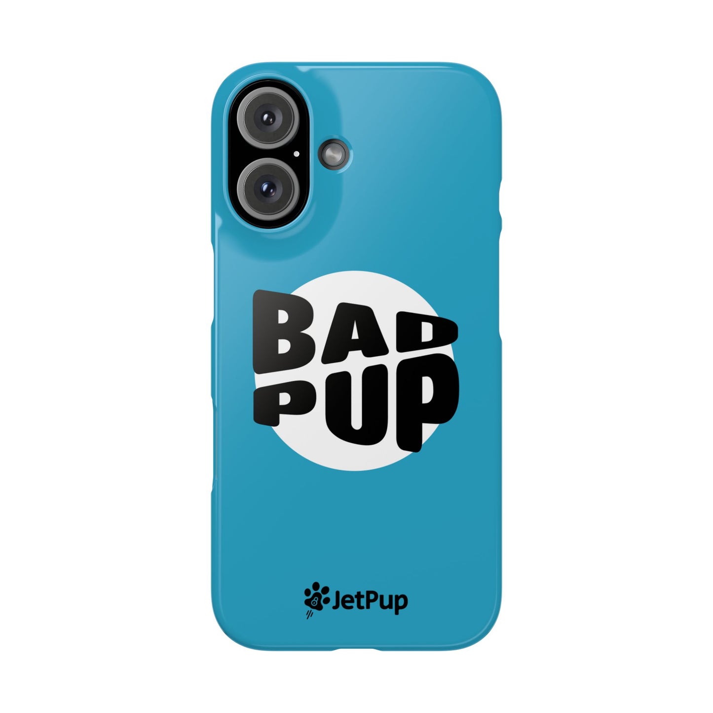Bad Pup Slim iPhone Cases - Turquoise