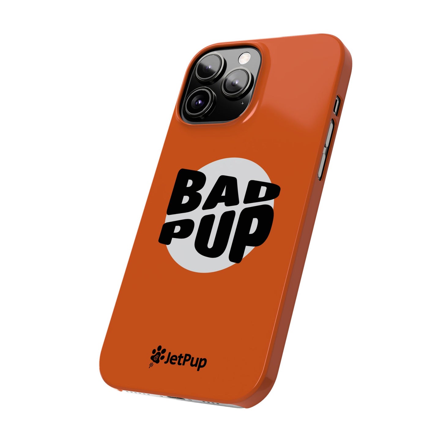 Bad Pup Slim iPhone Cases - Orange