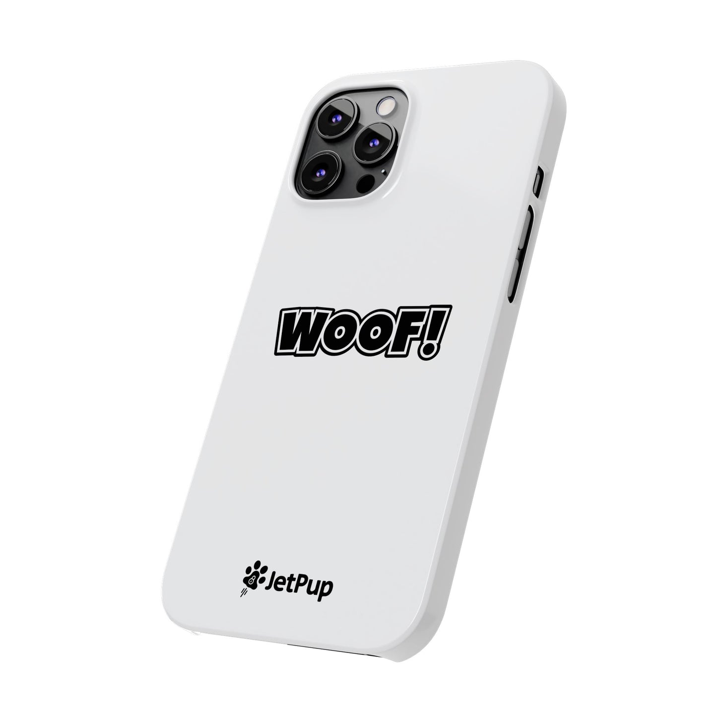 Woof Slim iPhone Cases - White