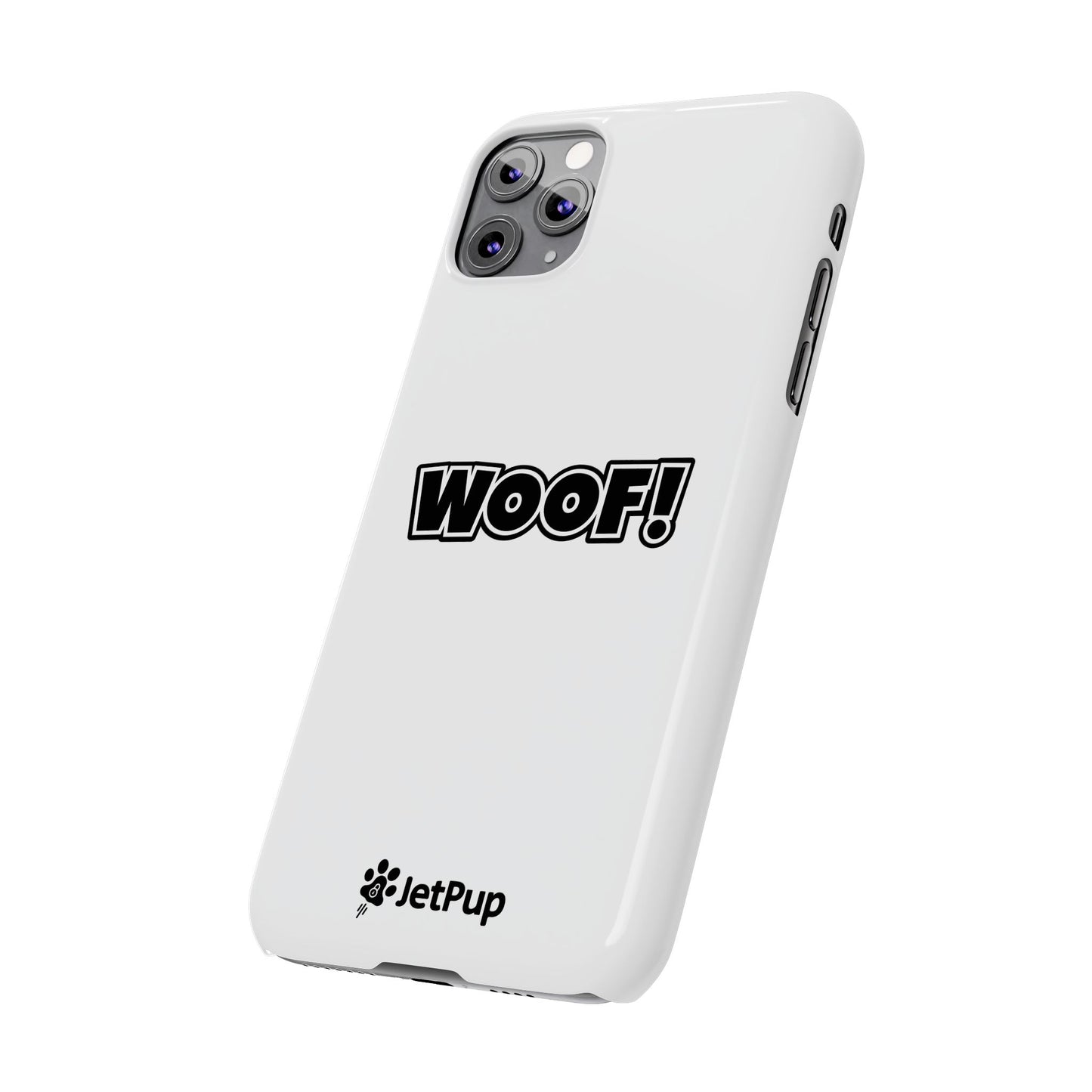Woof Slim iPhone Cases - White