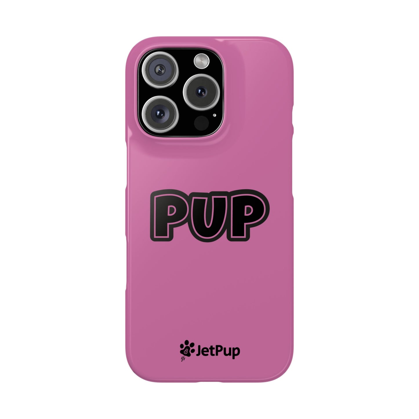 Pup Slim iPhone Cases - Pink