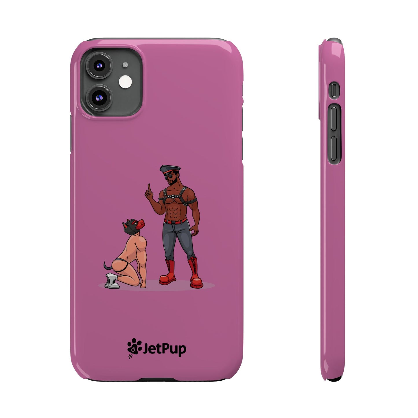 Sir & Pup Hood Slim iPhone Cases - Pink