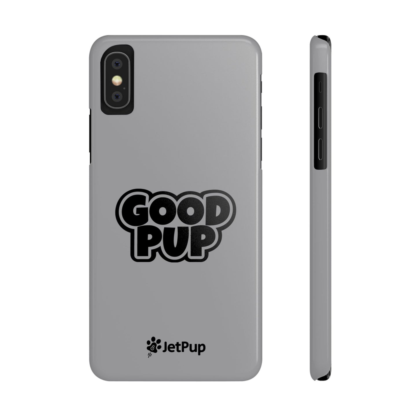 Good Pup Slim iPhone Cases - Grey