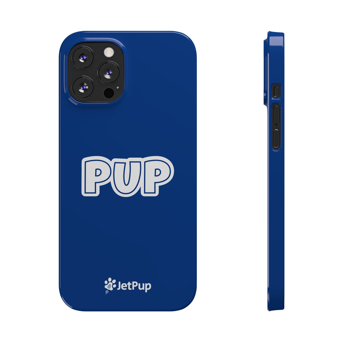 Pup Slim iPhone Cases - Blue