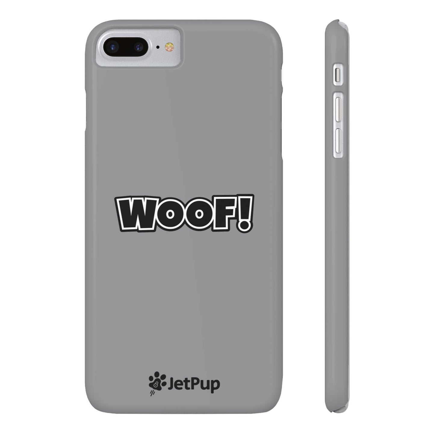 Woof Slim iPhone Cases - Grey