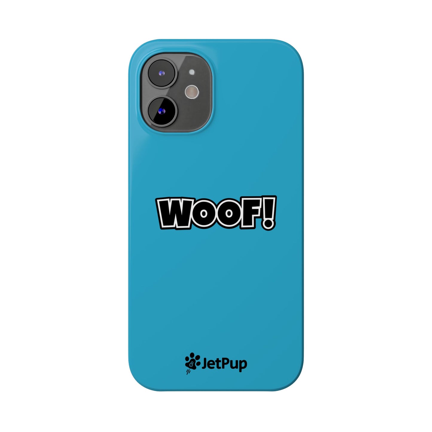 Woof Slim iPhone Cases -Turquoise