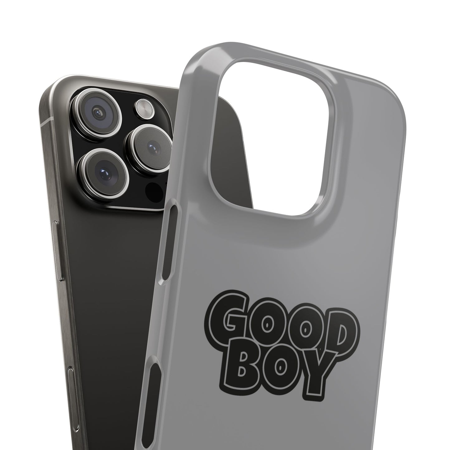 Good Boy Slim iPhone Cases - Grey