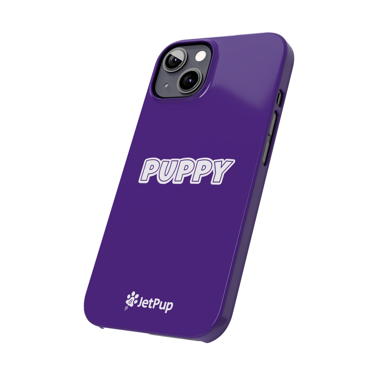 Puppy Slim iPhone Cases - Purple