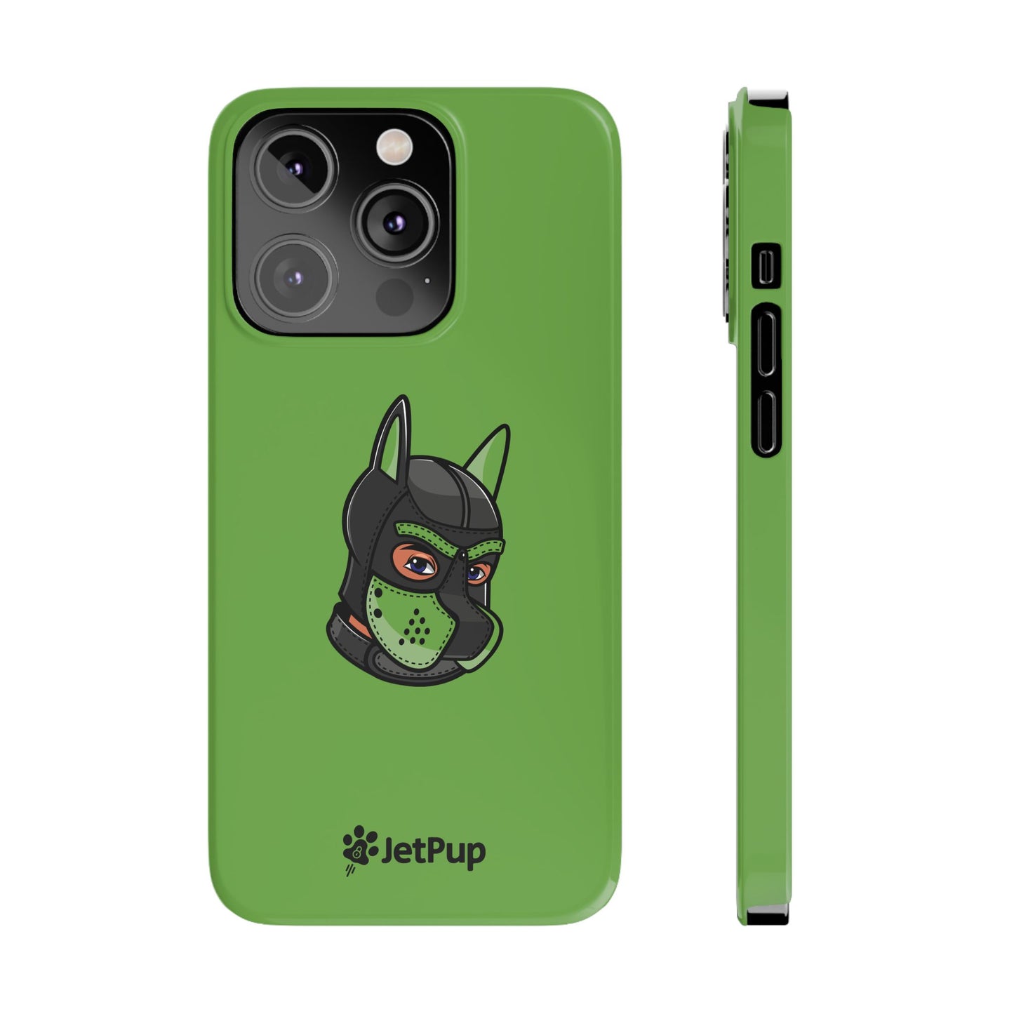 Pup Hood Slim iPhone Cases - Green