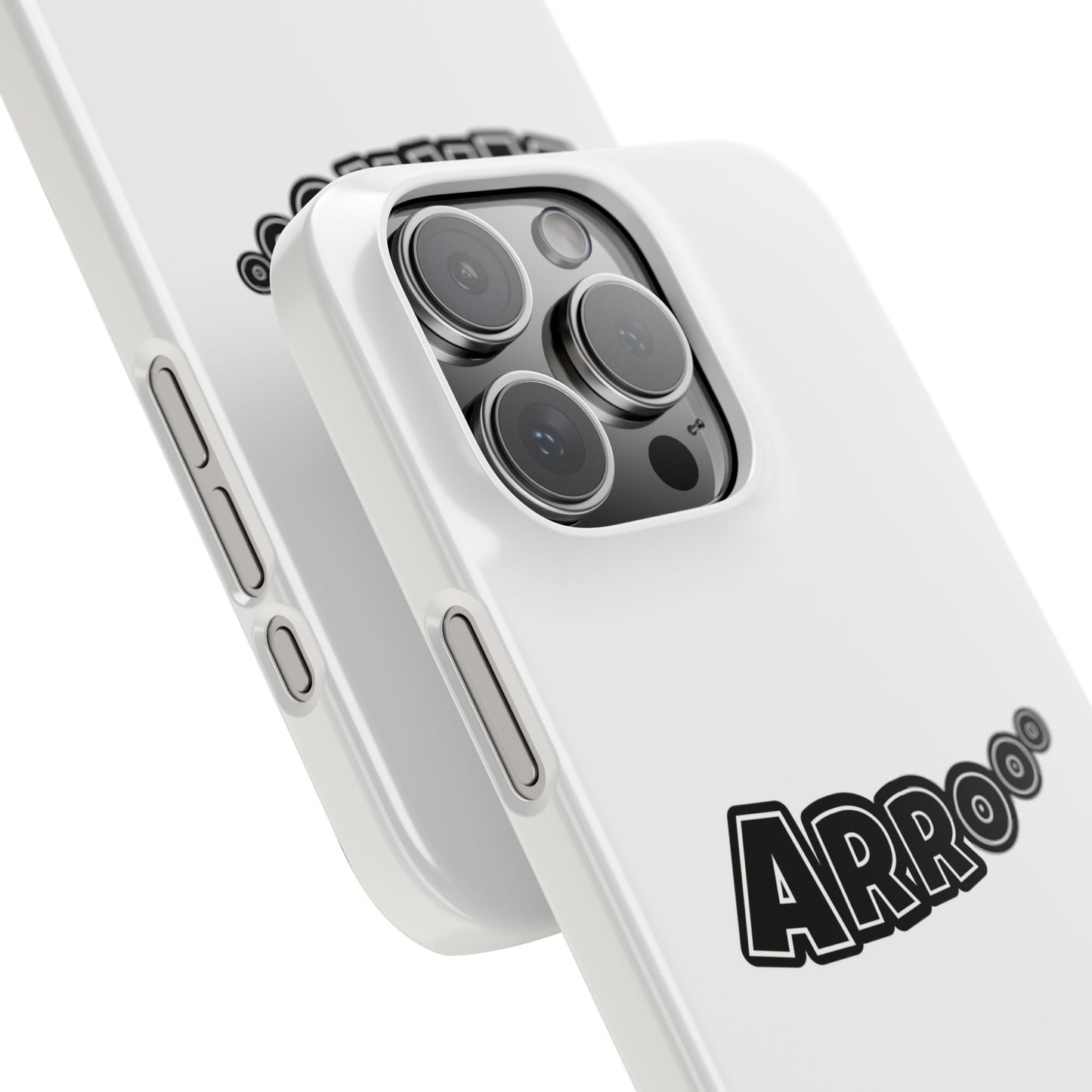 Arrooo Slim iPhone Cases - White