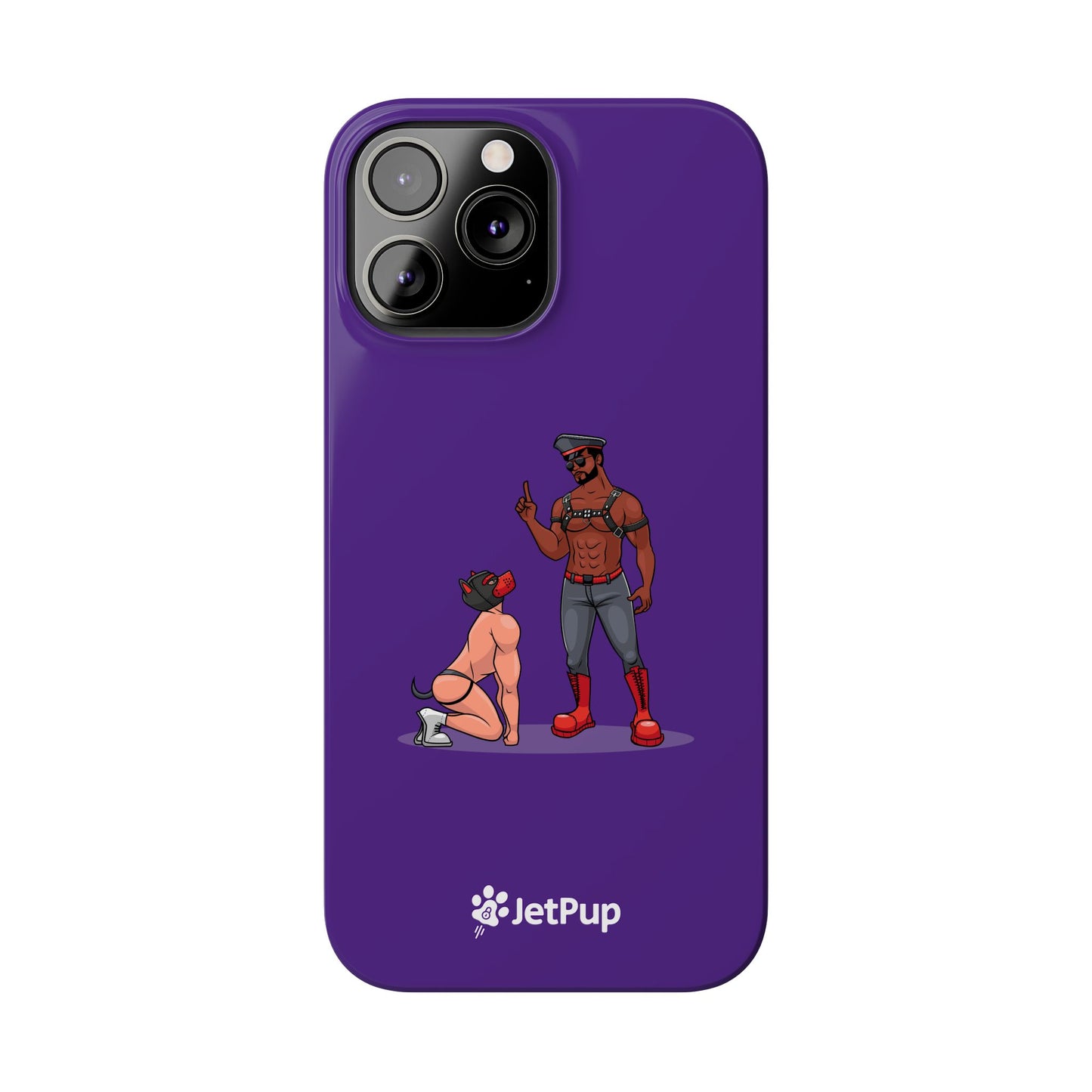 Sir & Pup Hood Slim iPhone Cases - Purple