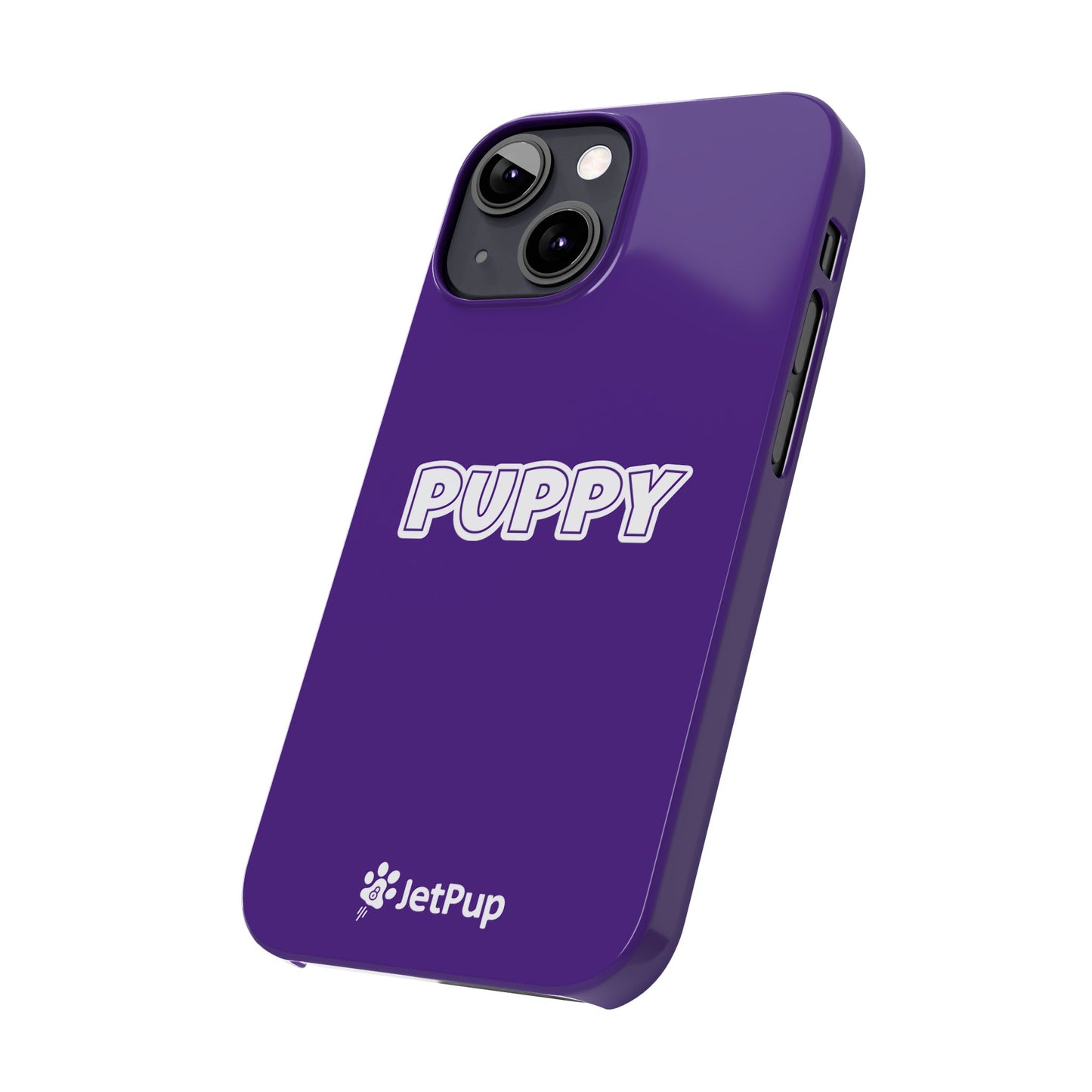 Puppy Slim iPhone Cases - Purple