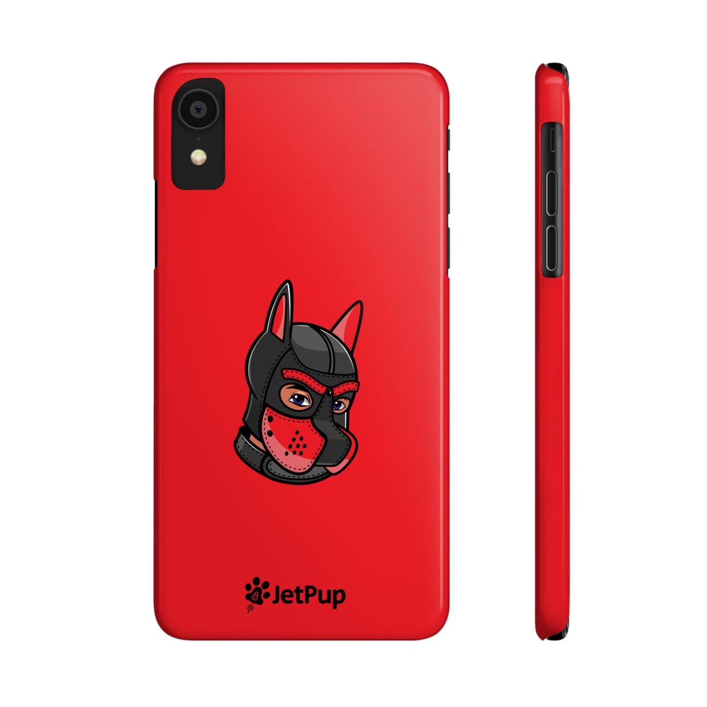Pup Hood Slim iPhone Cases - Red